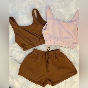 SHEIN Lounge Shorts & Crops Tops